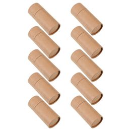 Gift Wrap 10pcs Brown Paper Boxes Essential Oil Bottle Holders Tea Thread Incense Cone