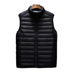 Men's Vests Mens Jacket Sleeveless Vest Winter Fashion Male Cotton-Padded Coats Men Stand Collar Thicken Waistcoats Clothing