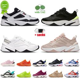 High Quality Mens Running Shoes M2k Tekno Women dad Zoom Sneakers Hyper Jade Beige Black All White Camo Trainers Men Casual Sports