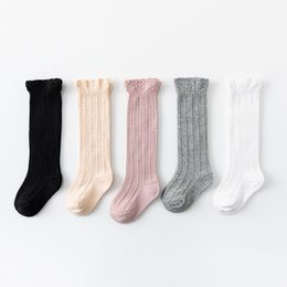 0 to 4 Yrs Baby Girls Boys Uniform Knee High Socks Tube Ruffled Infants Toddlers Socks Children's Long Socks for Girls 828 Y2