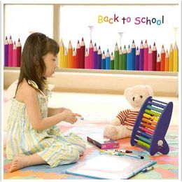 Childlike innocence Free postage 7147 Colour pen children bedroom living room background can remove self-adhesive stickers 210420