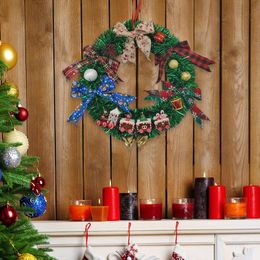 Christmas Decorations Exquisite Garland Wall Hanging Wreath Decorative Ornament Fireplace Windows Decoration Home Supplies