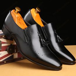 Mocassini Uomo formale Scarpe oxford Uomo da sposa Scarpe eleganti Abito da lavoro da ufficio Nappa Zapato Hombre