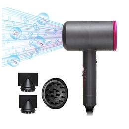 2 IN 1 Hair Dryers Hammer Shape Hot Cold Wind Negative Ionic Hair Blow Strong Wind Hot Dryer for Home Professional Salon Hair Dryer - EU Plug