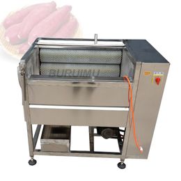 Brush Type Fruit Vegetable Peeling Machine Pumpkin Washing Maker Cucumber Peeler Trotters Seafood Cleaning Shell Manufacturer