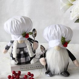 Christmas Decorations Chef Hat Rudolph Doll Home Window Faceless Gnome Decoration Children's Gifts Ornament Year 2022 Decor Navidad