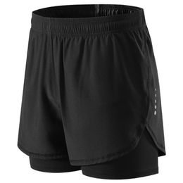 Running Shorts 2 In 1 Men Quick Dry Workout Bodybuilding Gym Spandex Sports Jogging 2023 Badminton Tennis Training