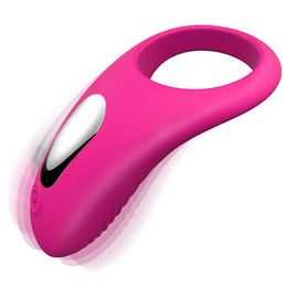 Vibrating Cock Ring Massage, Remote Control 9-Speed Penis Ring Vibrator Medical Silicone Waterproof Rechargeable Powerful Vibration Sex Toy for Male and Couples