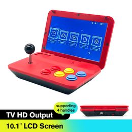 10.1LCD Large Screen Joystick Arcade USB Portable Video Game Console Retro Gaming Console Support 4 Players 16/32/64G TV Output