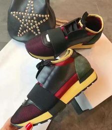 Balenicass Shoe Man Man de qualidade de alta qualidade Race Runner Casual Woman Sneaker Fashion Colors Lace Up Mesh Trainer Sapatos Tamanho 3546 com Box9532360288C