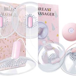 Nxy Sex Pump Toys Multi Function 3 Heads 2 Vibrating Nipple Suckers Silicone Breast Massager Bullet Love Egg Vibrator for Women Couples 1221