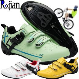 R.XJIAN Fashion Multifunctional Convenient Buckle Mountain Road Multi-purpose Cycling Shoes Couple Outdoor Race Footwear