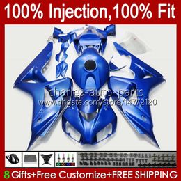 Injection Mould Bodywork For HONDA CBR Matte blue 1000RR 1000 RR CC 2006 2007 Body 59No.105 CBR1000 RR CBR1000-RR 06-07 1000CC CBR1000RR 06 07 OEM Motorcycle Fairing
