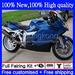 Bodywork +Tank cover For BMW K1200-S K1200 Blue black new S K1200S 2005 2006 2007 2008 2009 2010 Body 4No.68 K 1200S 05-10 K-1200S K 1200 S 05 06 07 08 09 10 Full Fairing Kit