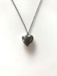 Pendant Necklaces 1pc Tiny Heart Necklace Love Charms Floating Locket Women Men Fashion Jewellery