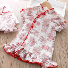 Kids Clothes Baby Girl Dresses 3 Years Chinese Style Baby Girl Cute Dress Children Clothes National Clothes Toddler Girl Ropa 210715