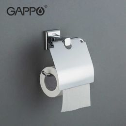 GAPPO Paper Towel Holder Stainless steel Bathroom Accessories s Toilet Roll G3803 210709