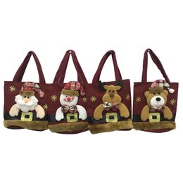 candy bag gift old man snowman deer bear Christmas Decorations