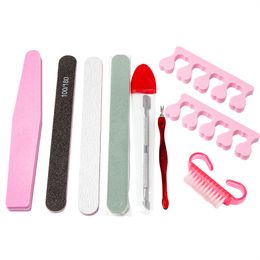 Nail file dead skin fork polishing strip 8-piece manicure polishing and polishing set