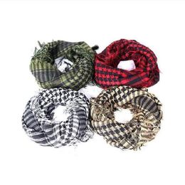 Scarves High Quality Arab Shemagh Keffiyeh Military Tactical Palestine Scarf For Men Shawl Kafiya Wrap Fashion7816337