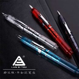 Lanbitou Press-typ Fountain Pen Plast Pen Pen EF/F NIB Converter Filler Stationery Office School Supplies Writing Gift 211025