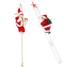 Santa Claus Climbing Beads and Ladders Hanging Decoration Festival Party Supplies for Christmas Tree Party Ornaments
