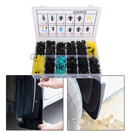 605pcs Universal Auto Fastener Clips Plastic Rivet Car Push Pin Trim Wholesale