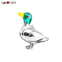 Pins, Brooches SAVOYSHI Lovely Animal Mandarin Duck Brooch For Women Decorations Mens Dress Suit Lapel Badge Collar Pins Jewelry Gift