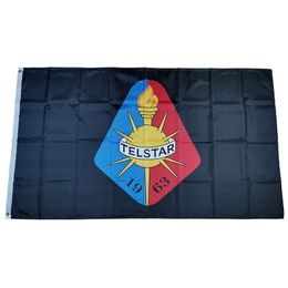 Flag of Netherlands Football Club SC Telstar Black 3*5ft (90cm*150cm) Polyester flags Banner decoration flying home & garden Festive gifts