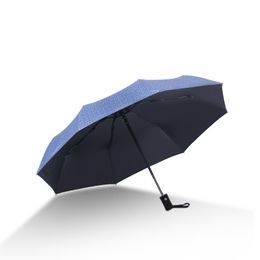 Wind Resistant Double Cloth 3Folding Automatic Umbrella Rain Women Business For Men Portable Large Umbrellas Female Male Parasol