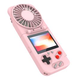Mini Handheld Cooling Fans Pocket Air Cooler Retro FC 500-in Game Console Multifunction USB Charging Fan