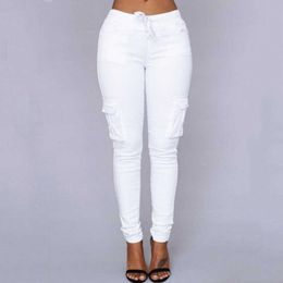 Large Size White Pants Joggers Women Plus Size High Waist Jogger Pants Women Ladies Trousers Military Pants Women 211006