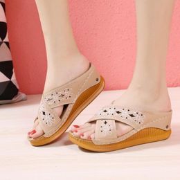 Dress Shoes Summer Beach Women's Casual Light Non-slip Size Slippers Slope Heel Soft Bottom Sandals