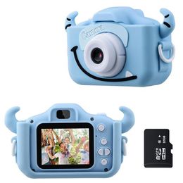 Kids Camera 1080P HD With 32G Card 2.0 Inches Color Screen Dual Selfie Video Digital Toys Gift for Children