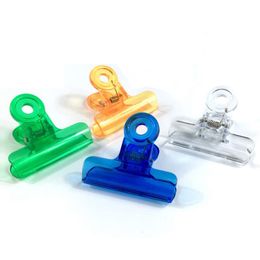 Plastic Binder Bulldog Clips Colored Hinge Paper Clip Clamps for Food Chip Bags Art Crafts, Kitchen Office Teaching