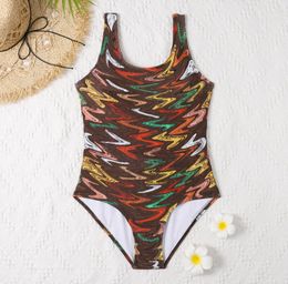 2022LL Summer Sexy One-piece Bikini For Women Swimsuits Fashion Letters Print Swimwear Lady Backless Bathing Suits 4 Styles S-XL High Quality