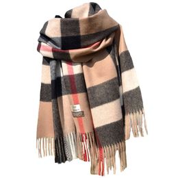 Designer Large Size 180*70 Designers Cashmere High-end Soft Thick Scarf Classic Plaid Printed Men's and Women's Scarves