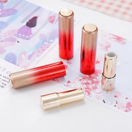 12.1mm Rosa Gold Kunststoff leerer kosmetischer Lippenstift Tube Gradient Handgemachte Schönheits-Lip Rouge Nachfüllbare Container-Balsam Flaschegood Menge
