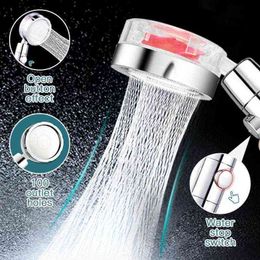 Bathroom Tool Accessories 360 Rotated Rainfall Shower High Pressure Water Saving Spray Shower Head Hand-held Massage Shower Head H1209