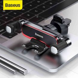 Baseus Gravity Holder Metal Auto Air Outlet Mobilephone Stand For 4.7-6.5 Inch Phone Invisibile Car Support