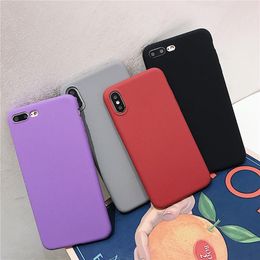 Luxury Matte Scrub Silicone Cases For Huawei P8 P9 P10 Plus P20 P30 Pro Mate 9 10 20 Lite P Smart 2019 Soft Slim Sandstone Cover