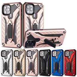Cellphone Defender Cases Anti Shock Case With Phone Holder For iPhone 13 Pro Max 12 11 XS 8 7Plus 6S Samsung Models