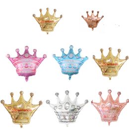 Large Crown Aluminum Foil Balloons Medium and Small Bar Party Decoration Balloon 5 colors 20 21