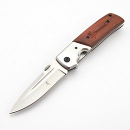 Browning DA50 Camping Hunting Knives wood handle outdoors camp campings huntings Folding type Survival knife Outdoor cutter wholesale