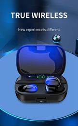 Bluetooth wireless earphones HB-LX beautiful gradient Colours tws waterproof sport headphone earphone earbuds LED charger case