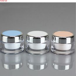 Pink Blue Round 15g 20g 40g 50g Acrylic Skincare Cream Jar Pot Facial cleaner Empty Cosmetic Containers Bottles 20pcs/lotgoods