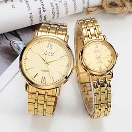 Golden Watch For Women Men Simple Quartz Lover Gift Wristwatches Luxury Brand Male Female Clock Waterproof Reloj Mujer 2021