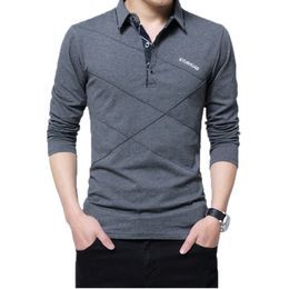 Men's Polo Shirt Autumn Button Brand Male Long Sleeve Polo Shirt Casual Male Shirt Dress Polo Shirts Plus Size 3XL 4XL 5XL 210401