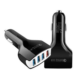 Car Charger Quick Charge 4 USB Ports Fast charging QC3.0 3A Car Mobile Phone Chargers For smart phones