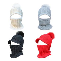 Winter Knitted Balaclava Beanie Hat High Quality Durable Lightweight Women Warm Full Face Knit Cap For Outdoor Activities Hats